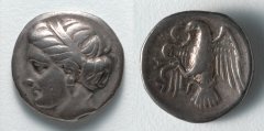Drachm: Female Head (obverse); Eagle (reverse)